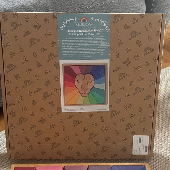 GRIMMS Building Set Rainbow Lion - Picture 2 of 6